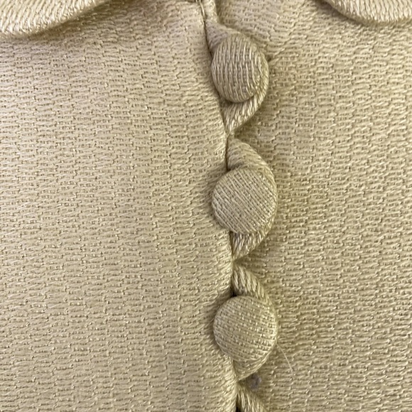 Vintage 60’s Oktavio High Class Wool Butter-Yellow Short Jacket, Size 46 EU/12US - Picture 5 of 16